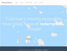Tablet Screenshot of melissacoleman.com